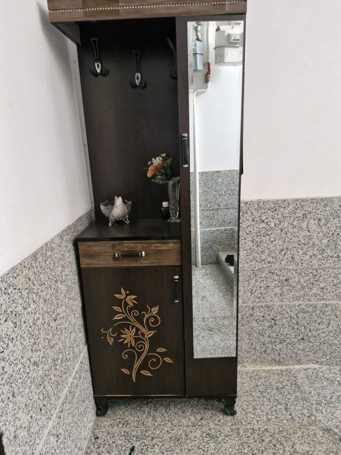 جا کفشی آینه دار و جالباسی|جاکفشی، کمد، دراور|یزد, |دیوار