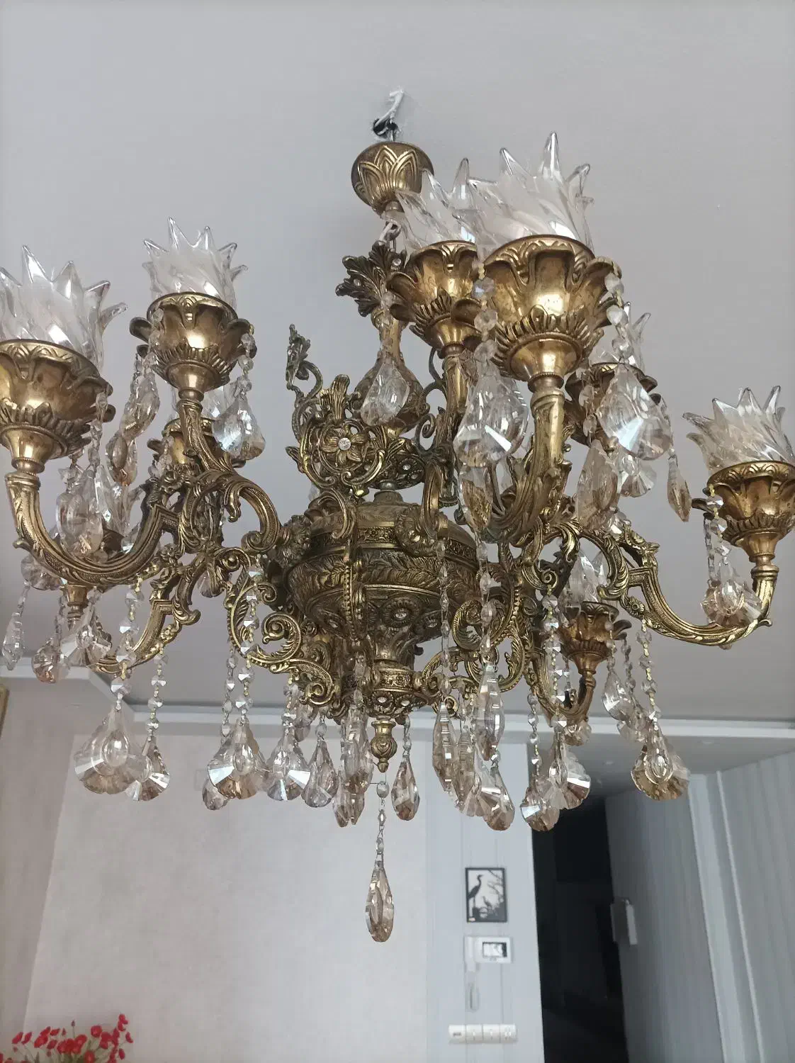 لوستر برنجی|لوستر و چراغ آویز|مشهد, امیریه|دیوار