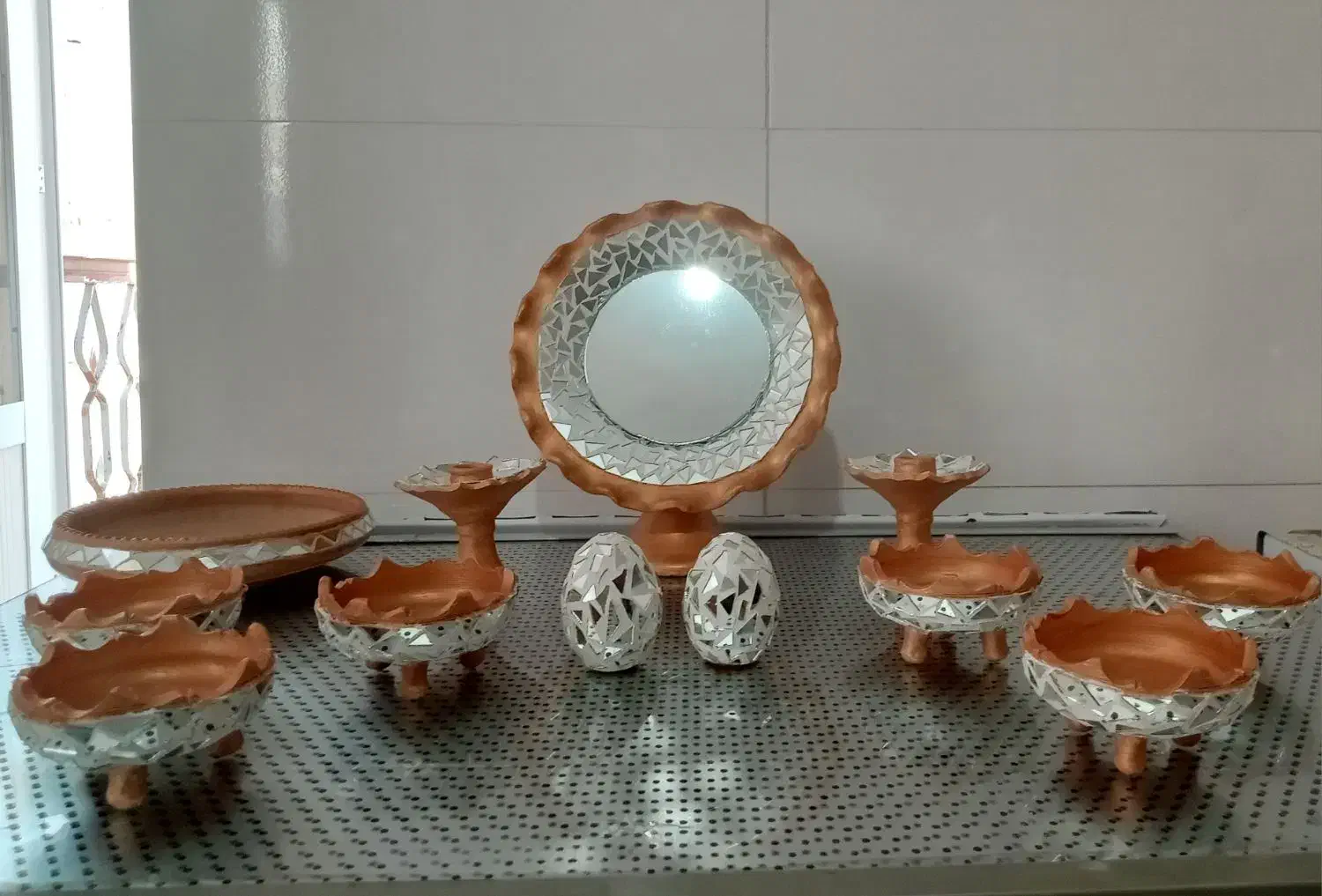 سفره هفت سین آینه کاری ۷۰۰۰۰۰|صنایع دستی و سایر لوازم تزئینی|سنندج, |دیوار