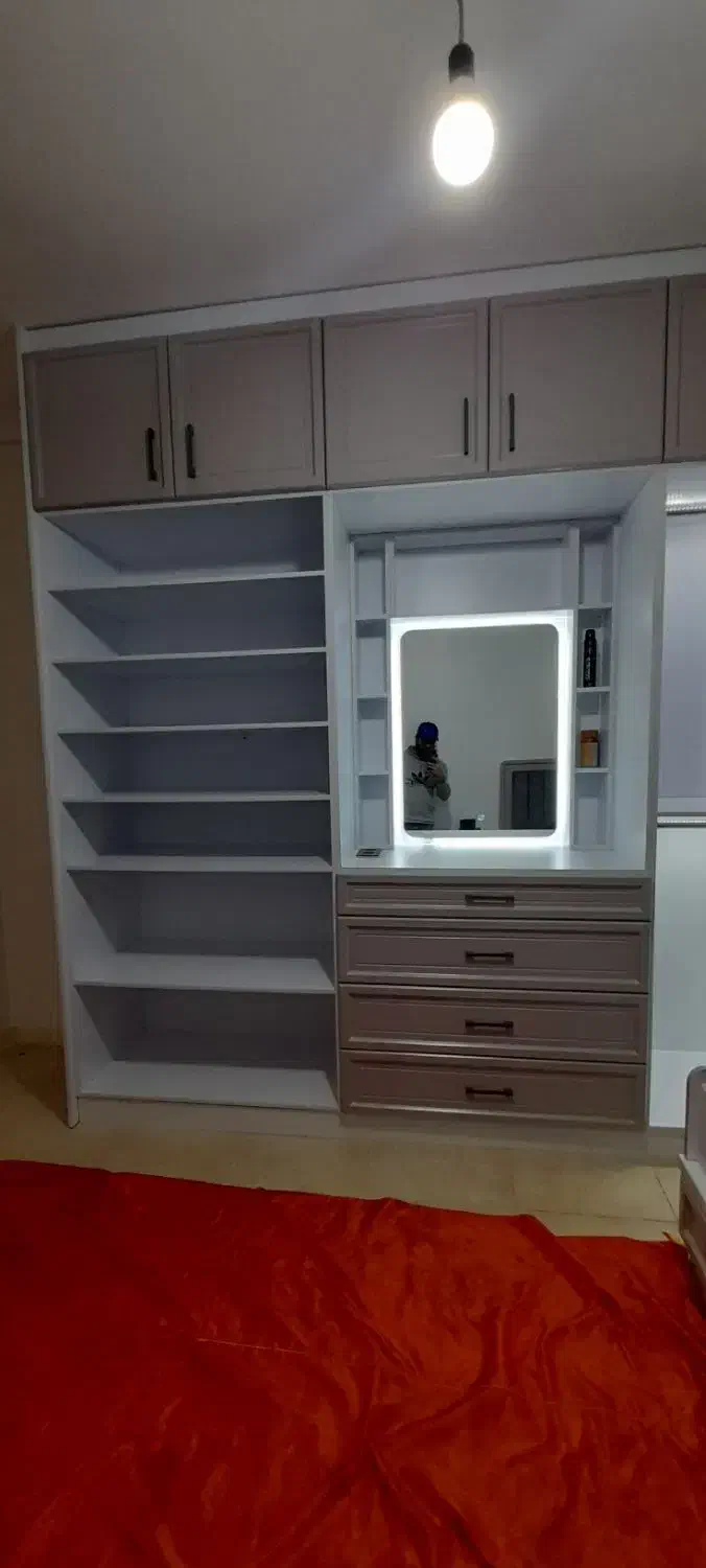 ساخت ونصب کابینت کمددیواری وتخت کمجاتخصصی ودقیق|خدمات پیشه و مهارت|پرند, فاز ۳|دیوار