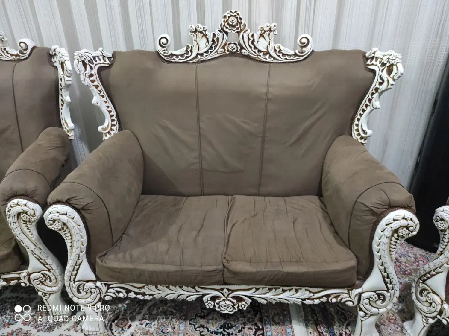 مبل ۹نفره با عسلی|مبلمان خانگی و میز عسلی|تاکستان, |دیوار