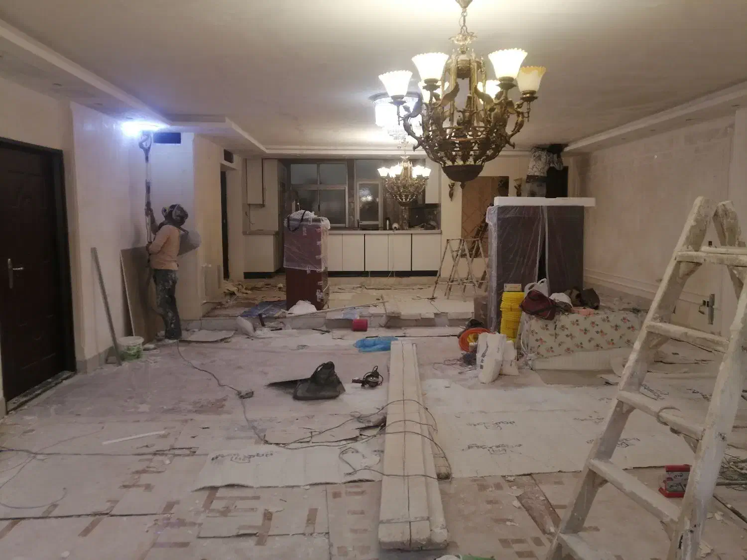 بازسازی کاغذ دیواری  کناف پلیستر نقاشی ساختمان|خدمات پیشه و مهارت|بندرعباس, |دیوار