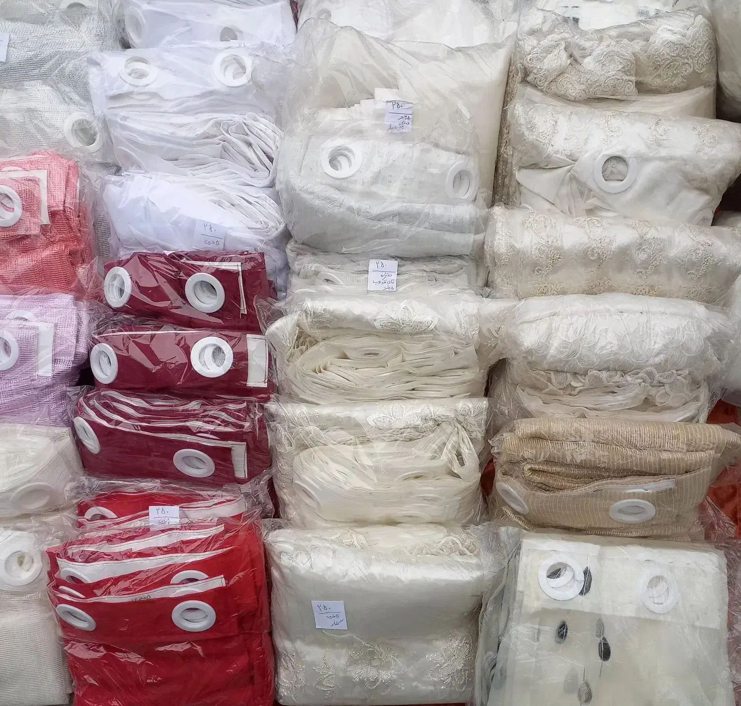 پردههای دوخته شده ، پرده آماده با قیمت استثنایی|پرده، رانر، رومیزی|رشت, آب آسیاب|دیوار