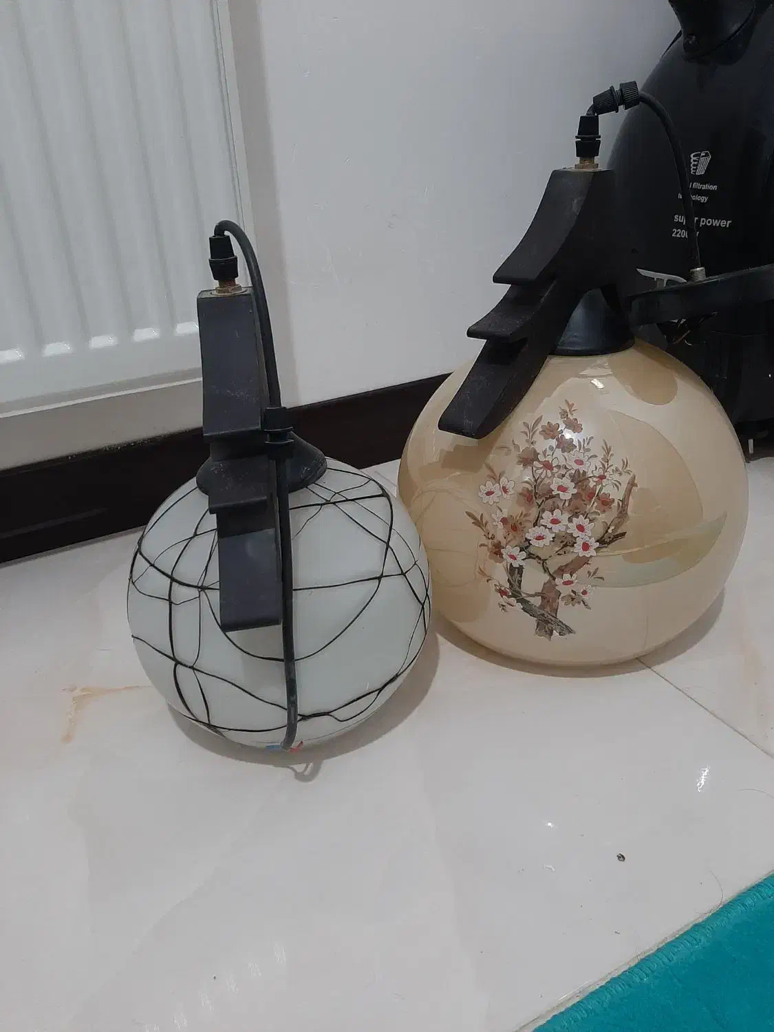 دوعدد لوستر سالم حبابی|لوستر و چراغ آویز|کرج, اسدآباد|دیوار