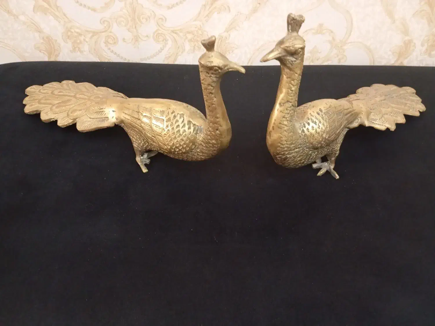 طاووس برنزی 1جفت|مجسمه، تندیس، ماکت|تهران, نارمک جنوبی|دیوار