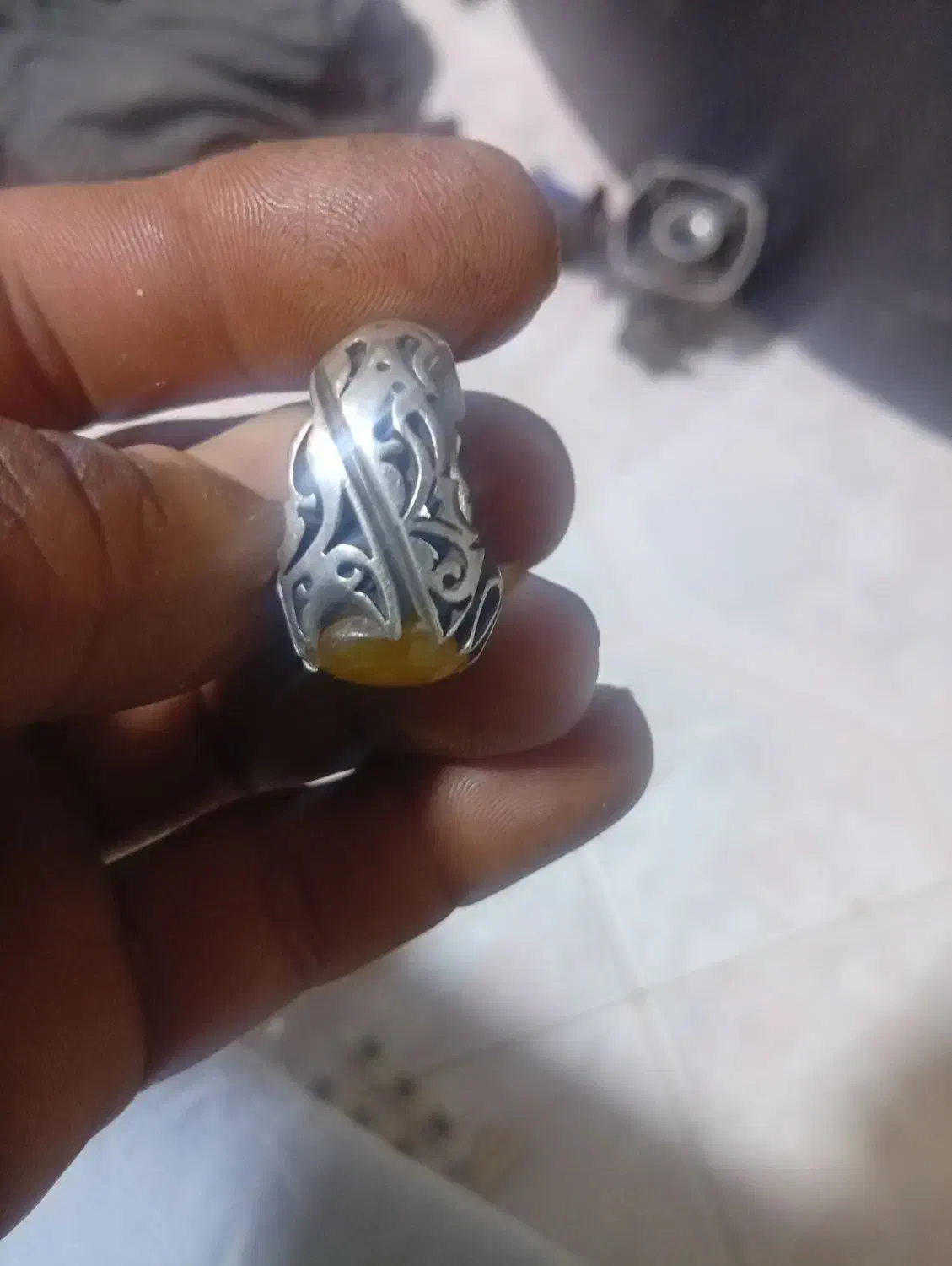 انگشتر یاقوت زرد|جواهرات|قشم, |دیوار