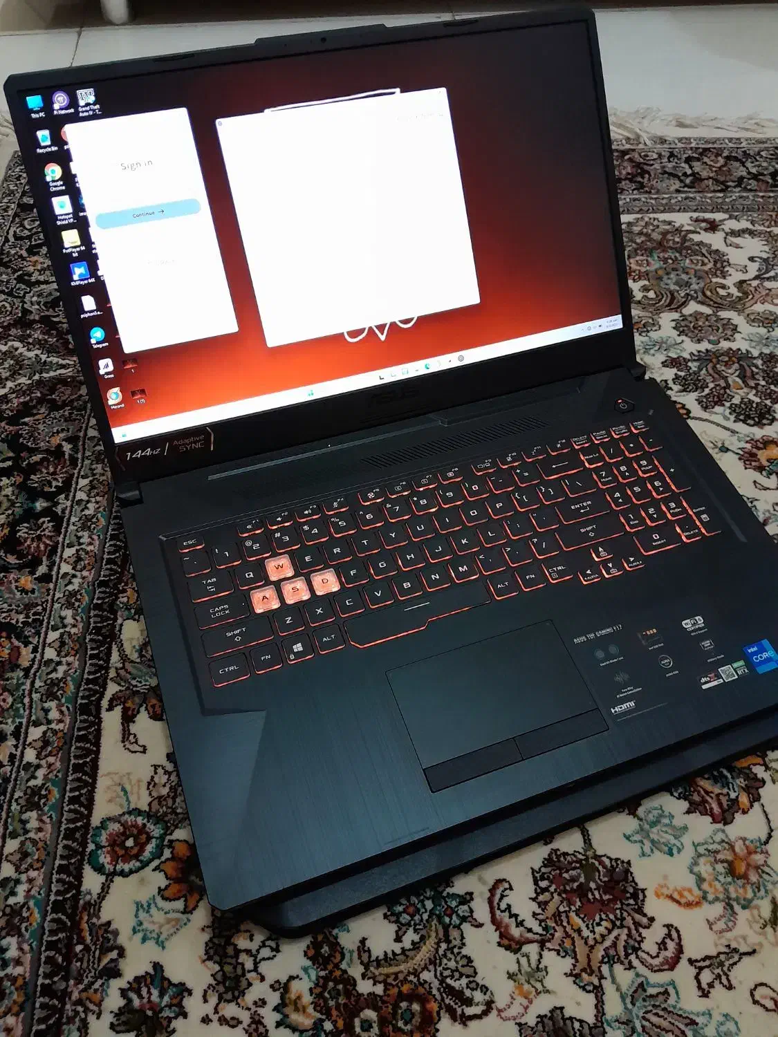گیمینگAsusFX706HE i5/11/8GB/Nvid3050 4GB/512GBSSD|رایانه همراه|اهواز, کوروش|دیوار