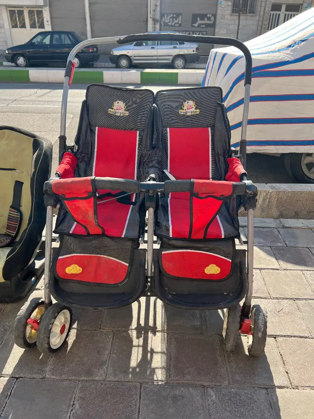 کالسکه دوقلو در حد نو|کالسکه و لوازم جانبی|قیامدشت - خاورشهر, |دیوار