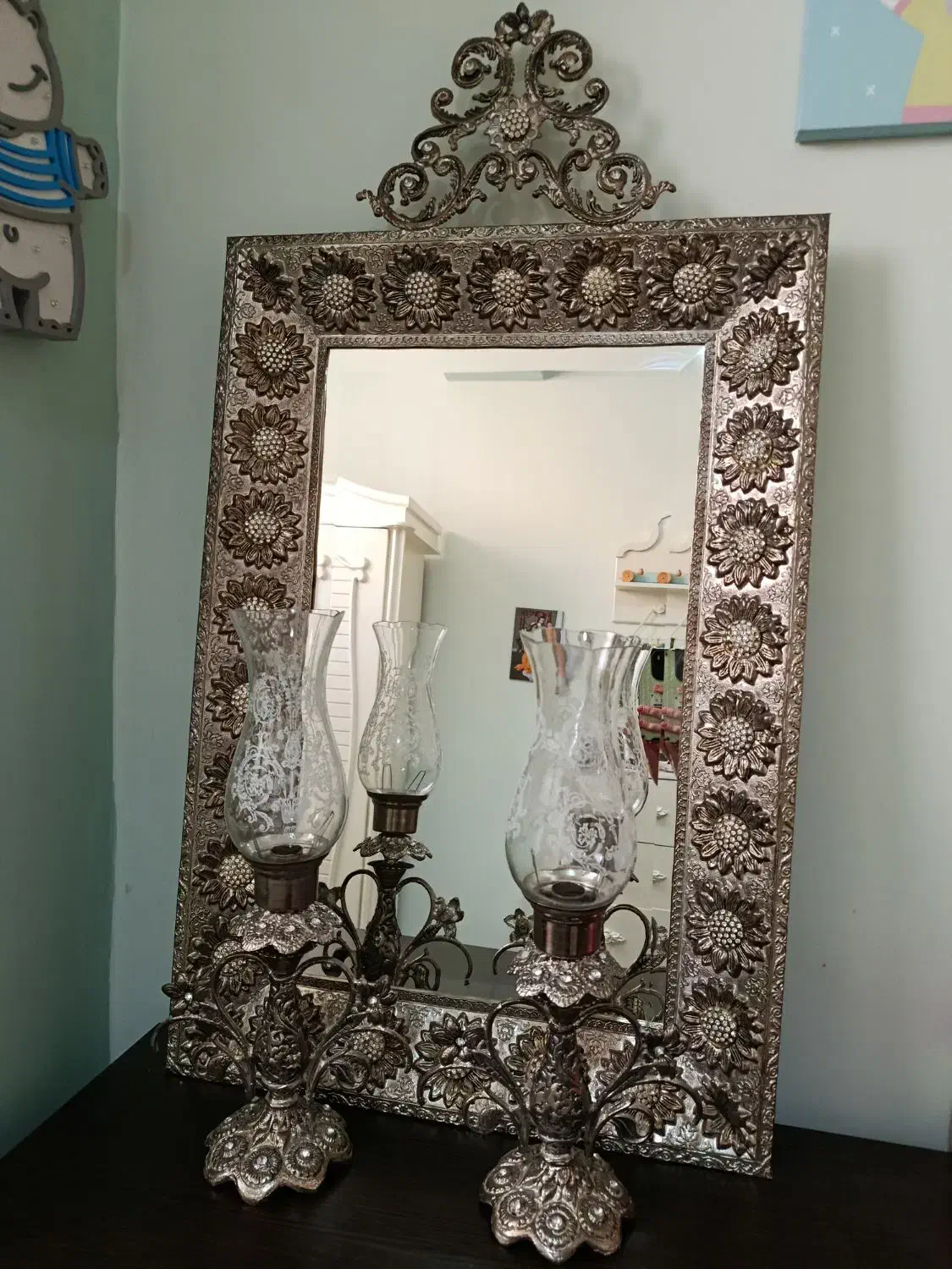 آینه و شمعدان|صنایع دستی و سایر لوازم تزئینی|سهند, |دیوار