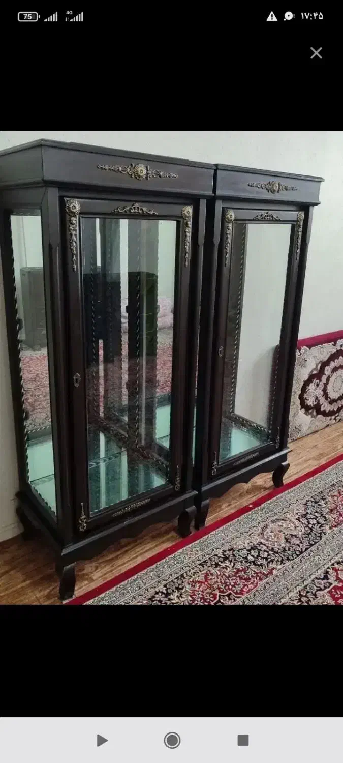 یک جفت بوفه کوچک و زیبا وتمیز|بوفه، ویترین، کنسول|محمدیه-قزوین, |دیوار