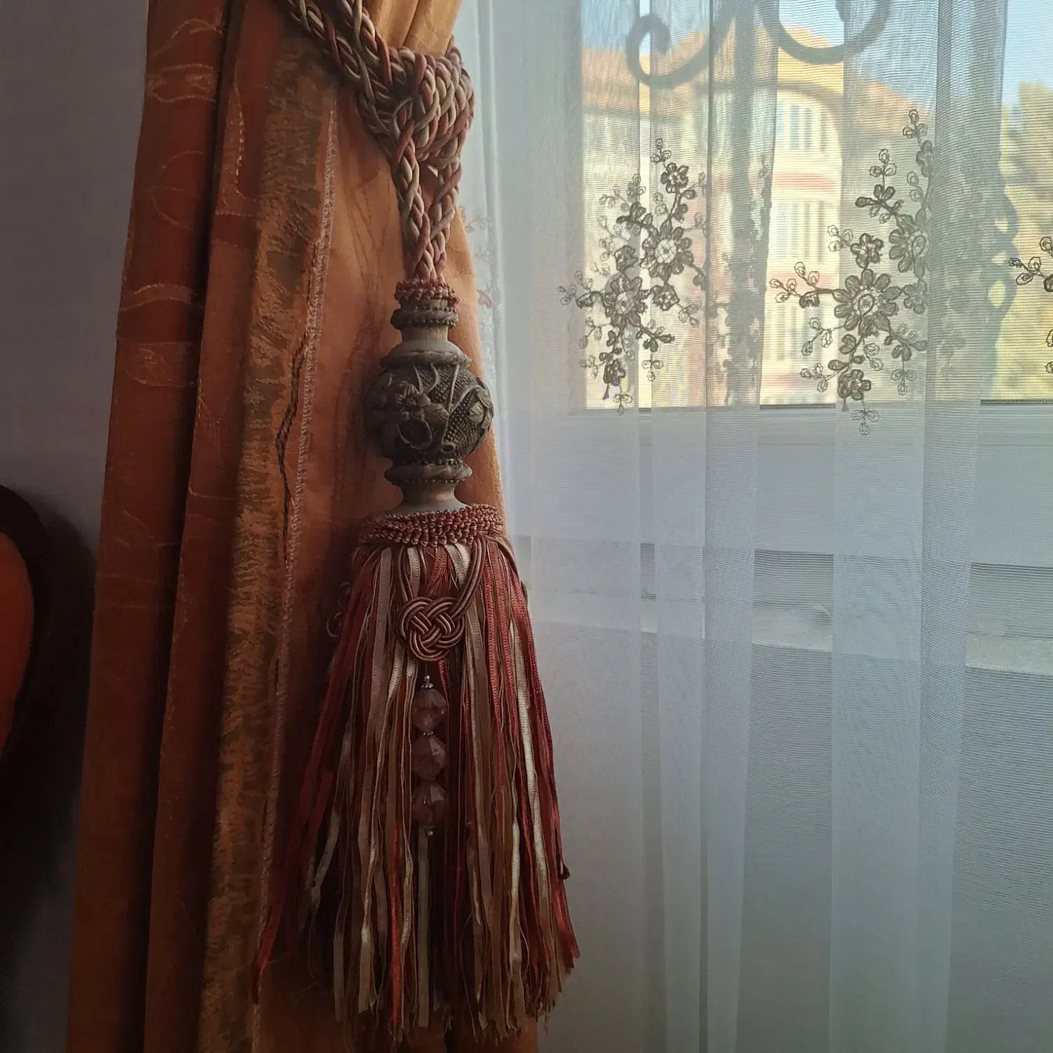 چهار عدد والان پرده|پرده، رانر، رومیزی|تهران, ستارخان|دیوار