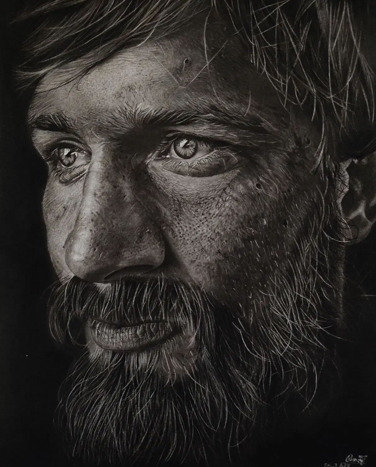 سفارش چهره و آموزش نقاشی (گالری نقاشی کاژه)|تابلو، نقاشی، عکس|کاشان, کوی اداره گاز|دیوار