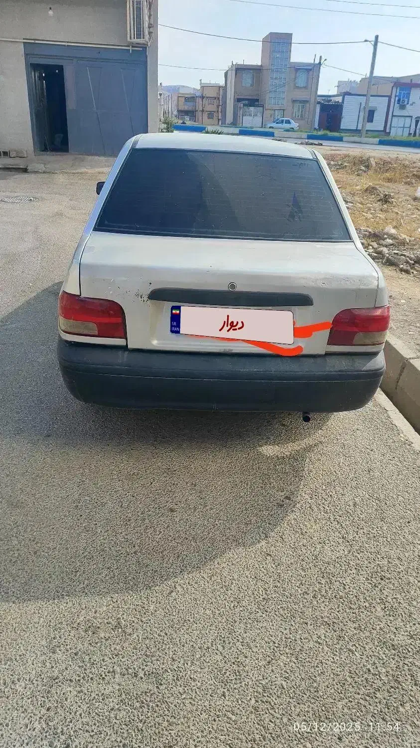 پراید دوگانه شرکتی ۸۶ رنگ نقره ای|خودرو سواری و وانت|چرام, |دیوار