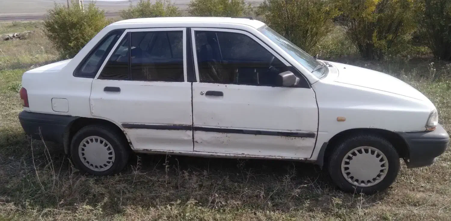 پراید ۸۹ سفید دوگانه کارخانه|خودرو سواری و وانت|بیله سوار, |دیوار