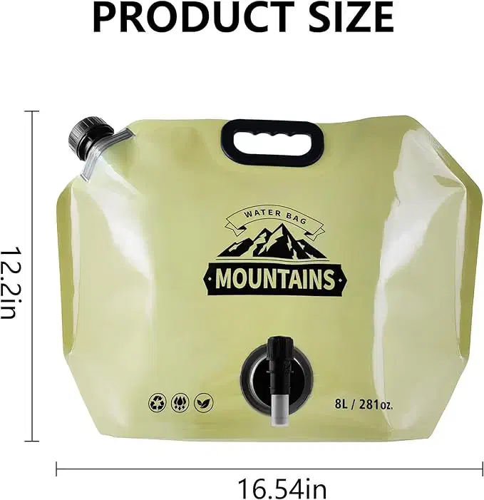 گالن آب 8 لیتری تاشو مدل Water Bag-8L|ظروف نگهدارنده، پلاستیکی، یکبارمصرف|تهران, تاکسیرانی|دیوار