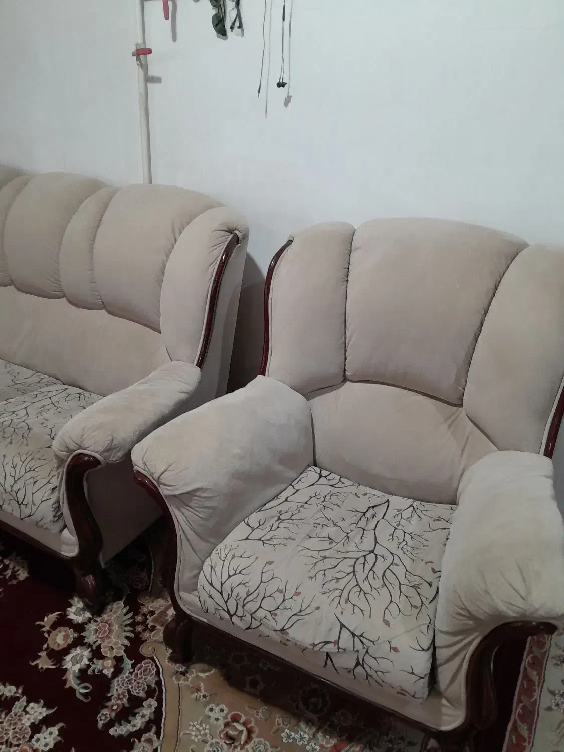 مبلمان ۷ نفره راحتی|مبلمان خانگی و میز عسلی|ایذه, |دیوار