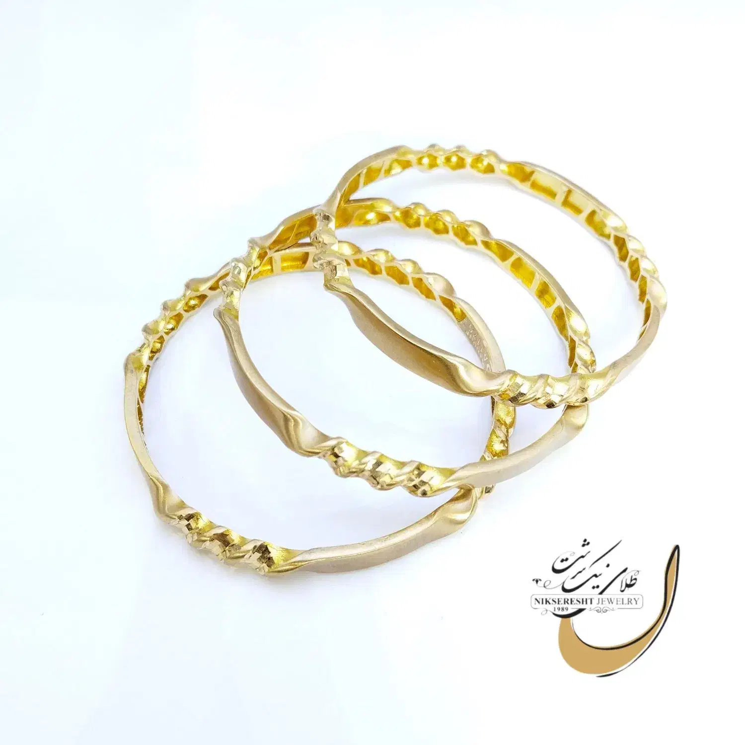 النگو فیوژن پیچ طلا ۱۸عیار با اجرت ۷٪|جواهرات|شیراز, شاهچراغ|دیوار