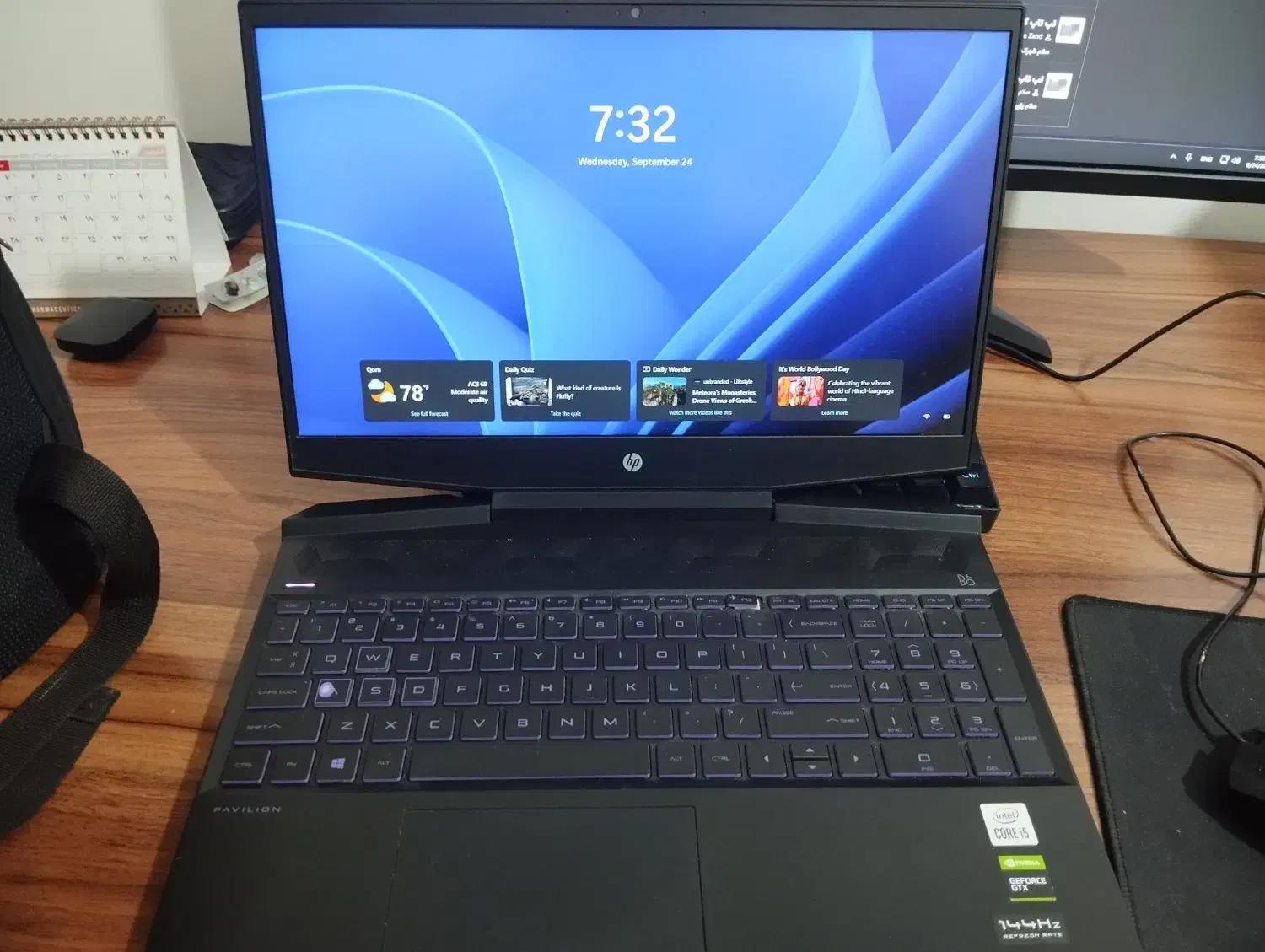 لپ تاپ گیمینگ hp pavilion 15 gaming|رایانه همراه|قم, باسکول|دیوار