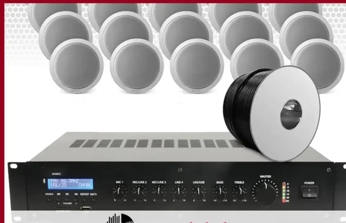 سیستم صوتی اسپیکر باند دیواری یا سقفی مناسب باشگاه|صوتی و تصویری|اراک, |دیوار