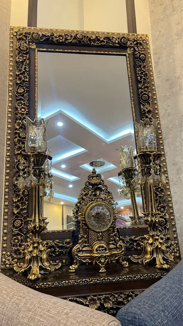 آیینه کنسول شمعدان ساعت|بوفه، ویترین، کنسول|تهران, فردوس|دیوار