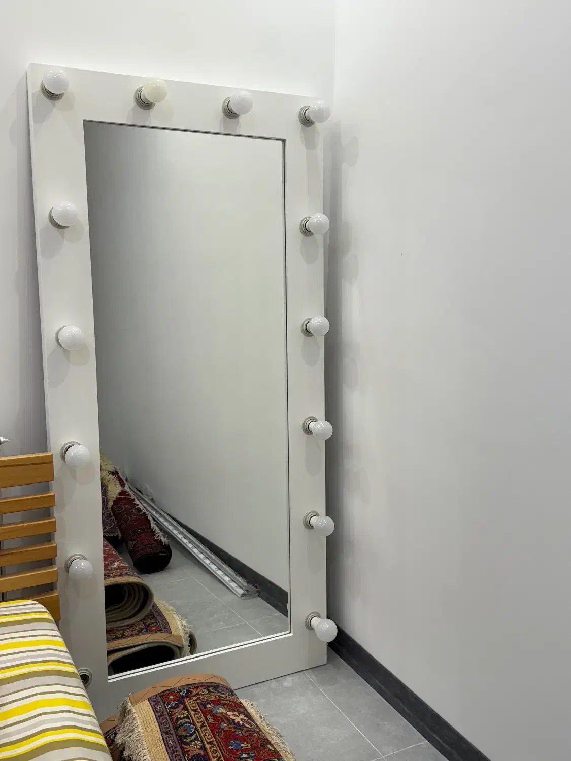 آیینه قدی لامپ دار|آینه|سمنان, |دیوار