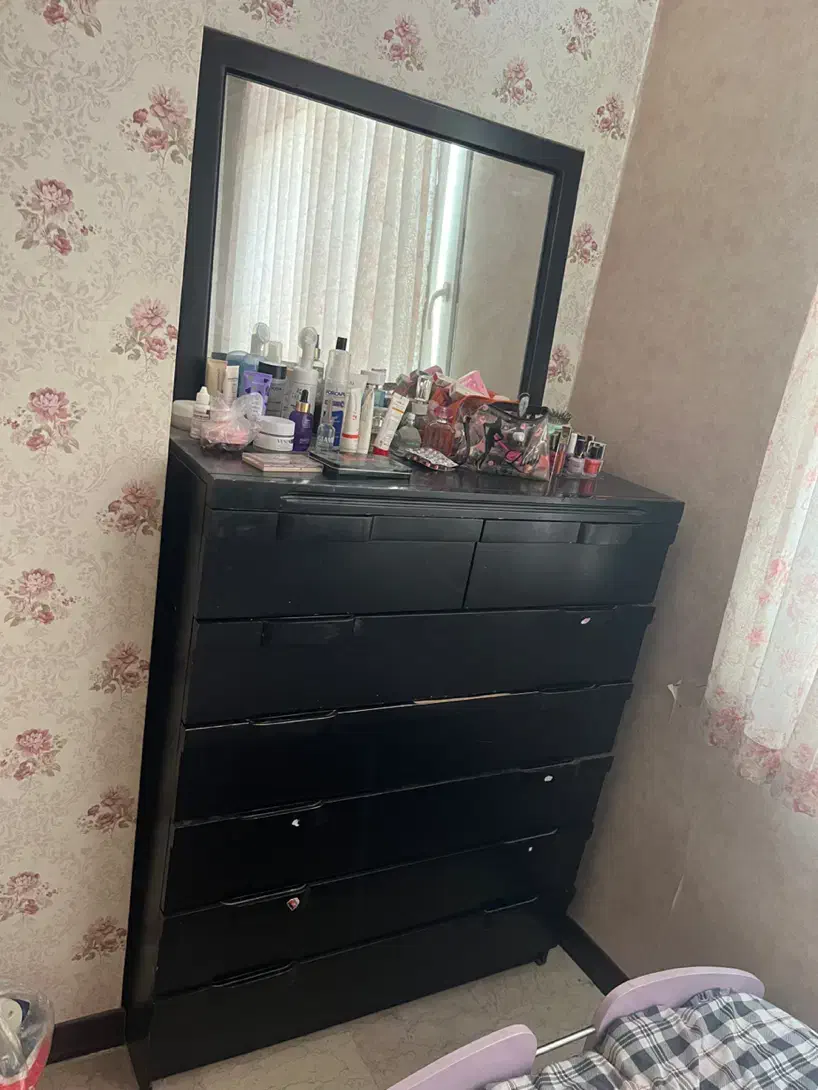 تخت کودک و دراور و میزارایش کشودار|تخت و سرویس خواب|تهران, ارم|دیوار