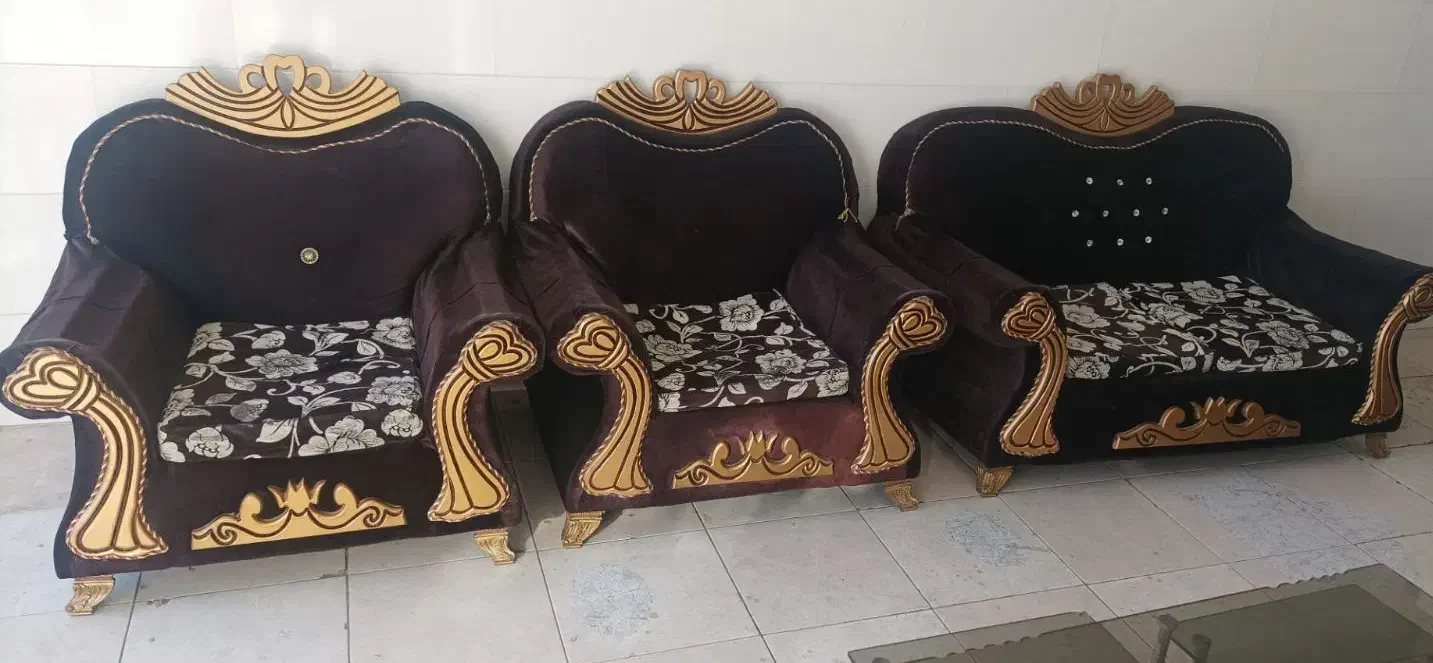 مبل راحتی ۷ نفره|مبلمان خانگی و میز عسلی|اسدآباد, |دیوار