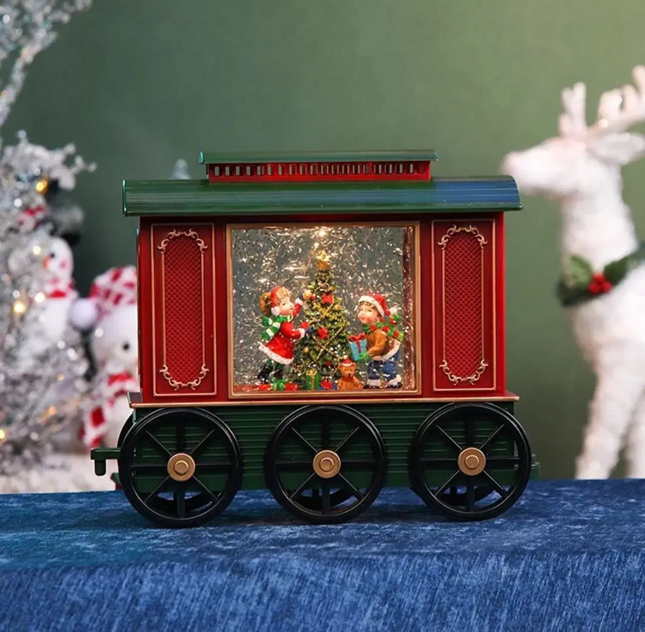 موزیک باکس بزرگ قطار کریسمس بابانوئل و بچه ها|مجسمه، تندیس، ماکت|پاکدشت, پاکدشت (مامازند)|دیوار