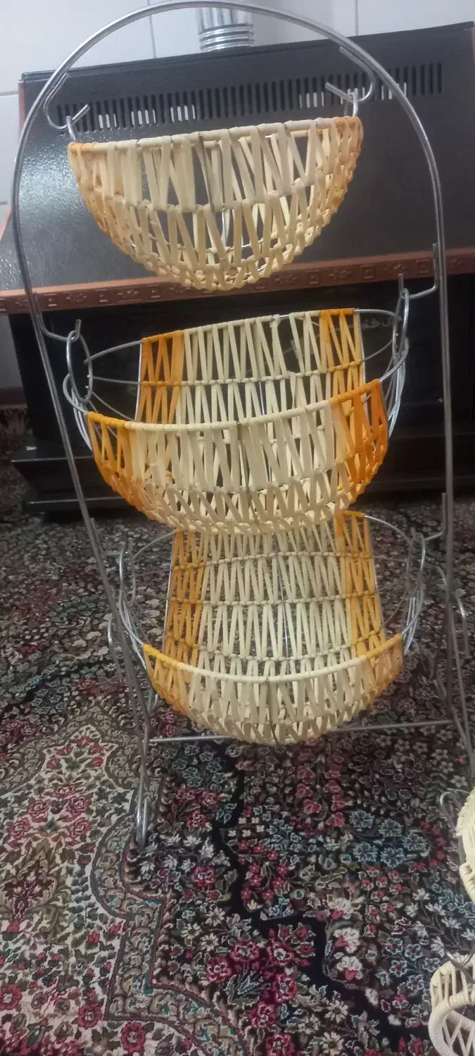 سبد سیب زمینی جا لیوانی قاشقی ست هم|آب‌چکان و نظم‌دهنده ظروف|کرمان, |دیوار