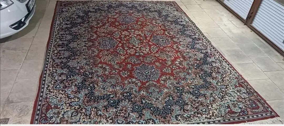 فر ش ماشینی دست بافت گونه قدیمی|فرش|باسمنج, |دیوار