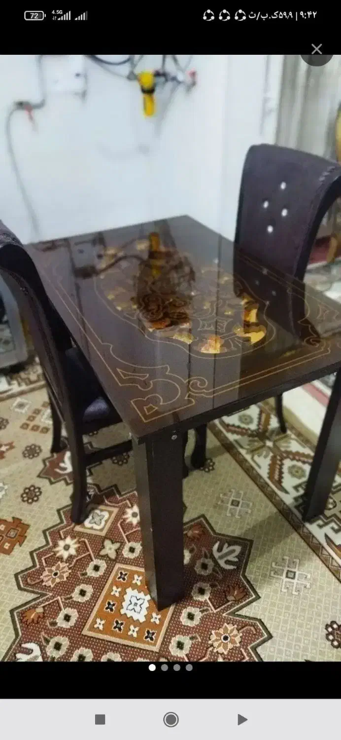 میز ناهار خوری ۴ نفره نو|میز و صندلی غذاخوری|ابهر, |دیوار