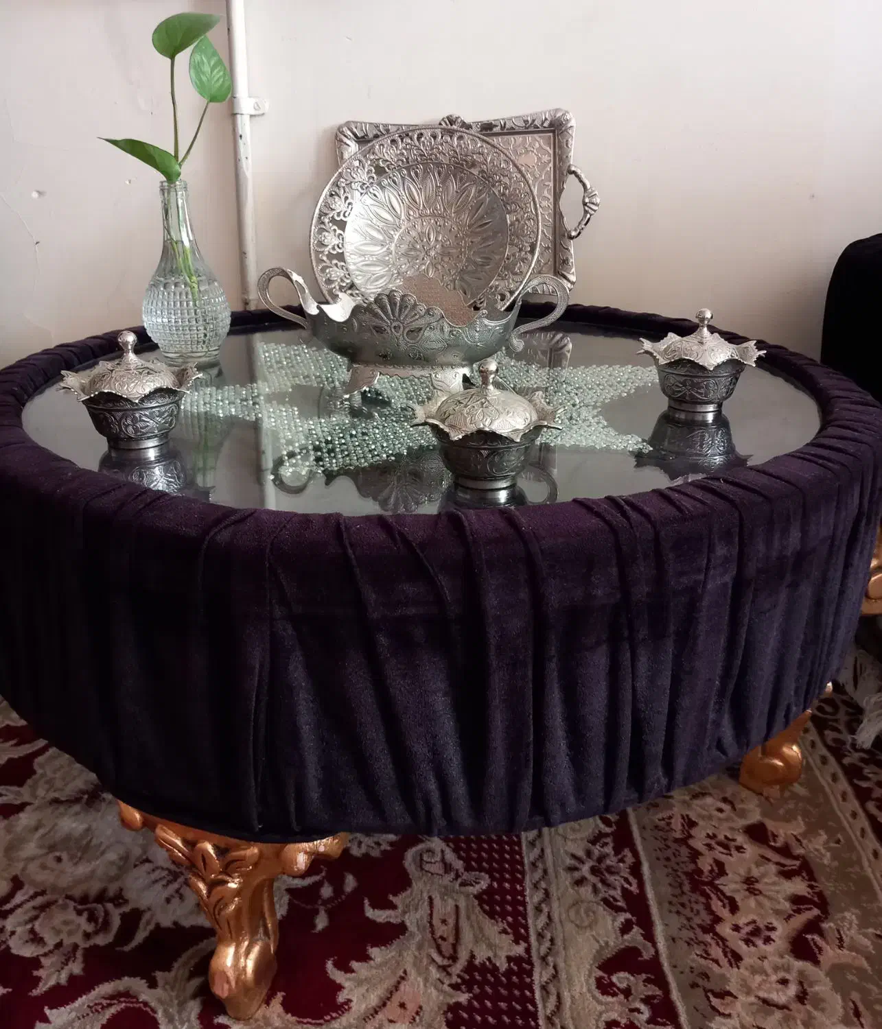 فروش ۳ عددجلومبلی یک عددبزرگ و۲ عدد کوچک|مبلمان خانگی و میز عسلی|سبزوار, باهنر|دیوار