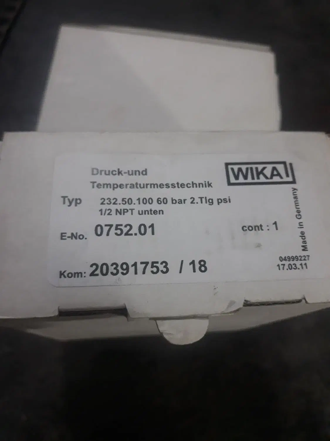 گیج فشار تا ۶۰ بار مدل WIKA|ماشین‌آلات صنعتی|محمدشهر, محمدشهر|دیوار