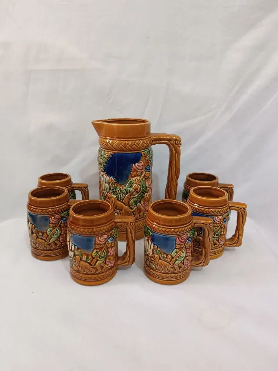 پارچ و لیوان ژاپن قدیم و بشقاب وکاسه گل سرخ وغیره|ظروف سرو و پذیرایی|تهران, وحیدیه|دیوار