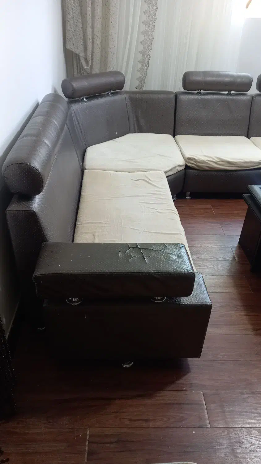 مبل میز وسط چوب پرده|مبلمان خانگی و میز عسلی|خرم‌آباد, |دیوار