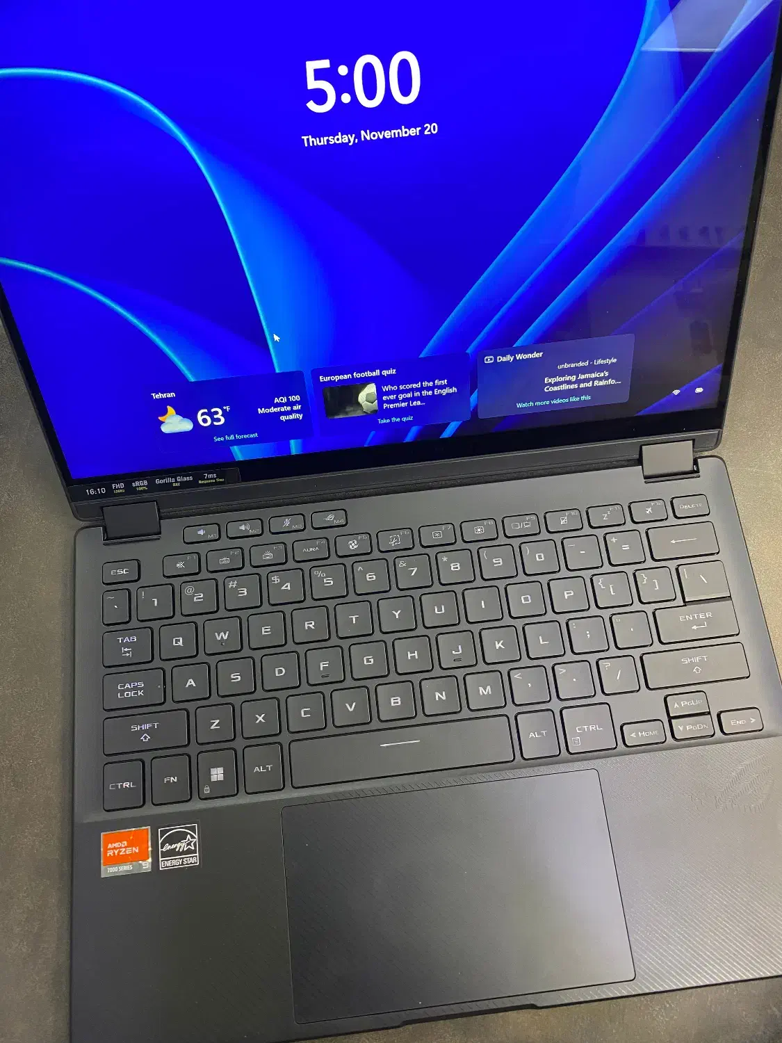 لپ تاپ ایسوس 13.4 اینچ ROG Flow|رایانه همراه|تهران, فدک|دیوار