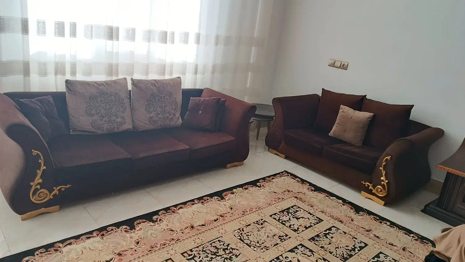 مبلمان راحتی ۷نفره|مبلمان خانگی و میز عسلی|فولادشهر, مسکن مهر فولادشهر|دیوار