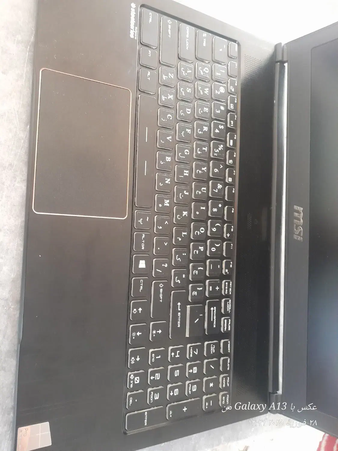 لپتاپ msi گرافیک مجزا 1060 6 گیگ تمیز|رایانه همراه|خلیل آباد, |دیوار