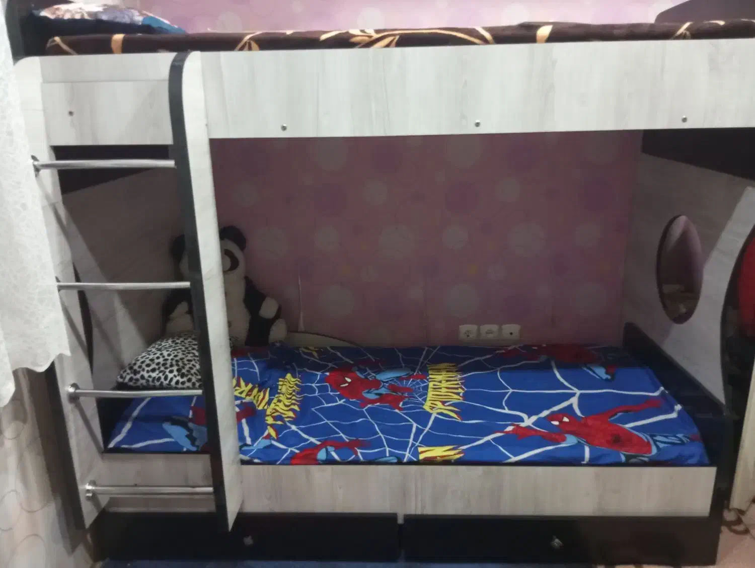 تخت دوطبقه کودک ونوجوان|تخت و سرویس خواب|رباطکریم, مسکن مهر آبشناسان|دیوار