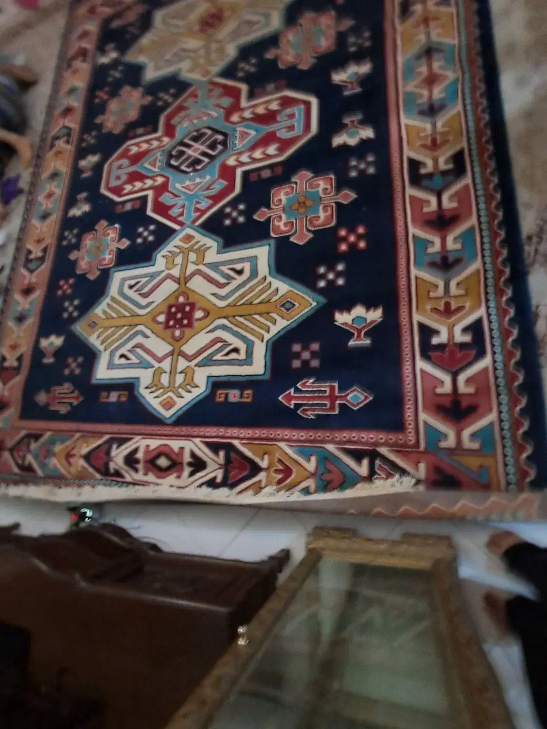 گلیم فرش پرز دار|گلیم، جاجیم، گبه|خرمآباد, |دیوار