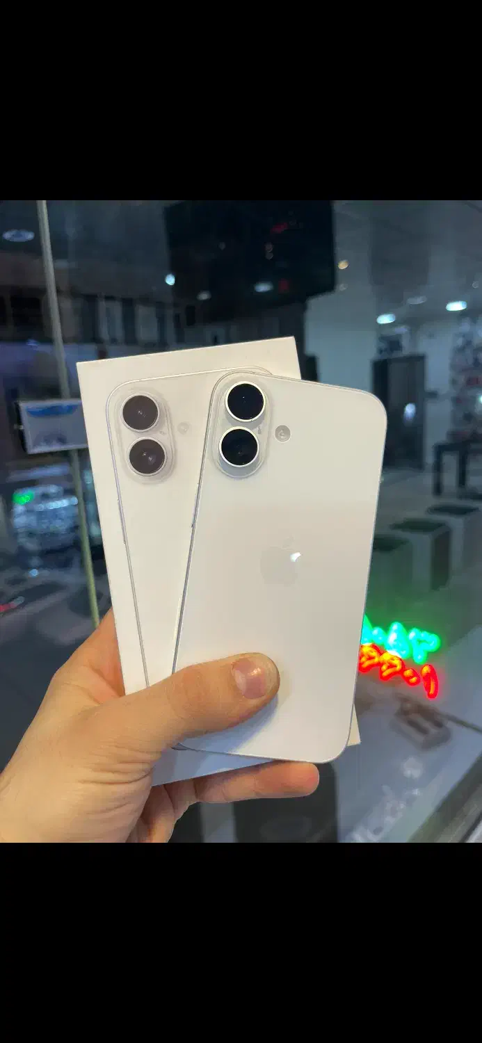 گوشی‌اپل‌مدل‌iPhone 16 128G CH/A سفید دوسیم 100%|موبایل|قزوین, |دیوار