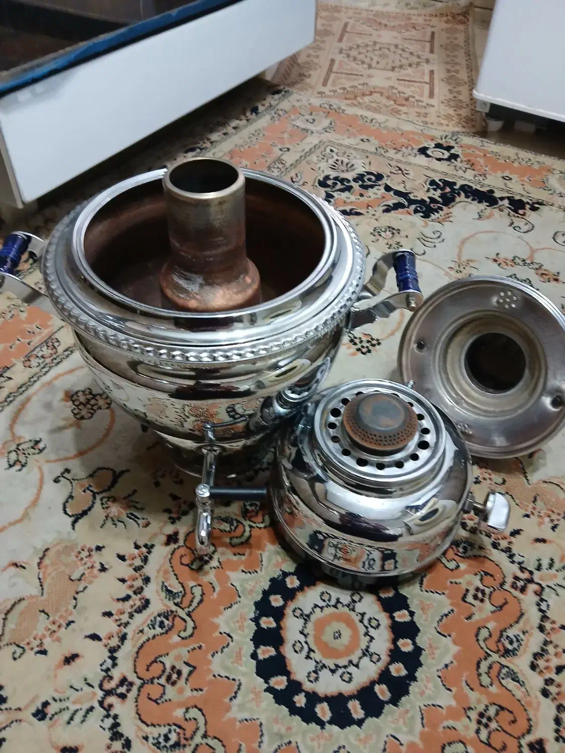 سماور ۶لیتری گاز سوز غفاری تبریز|قوری، کتری، قهوهساز دستی|ری, تقی آباد|دیوار