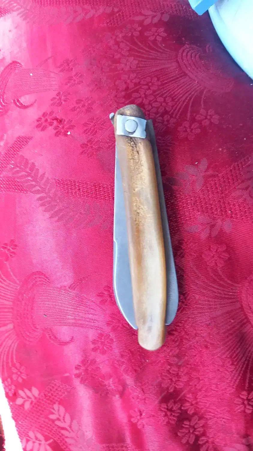 فروش یک عدد چاقو اره دسته شاخ کرگدن بسیار کمیاب|کلکسیون اشیاء عتیقه|سپیدار, |دیوار