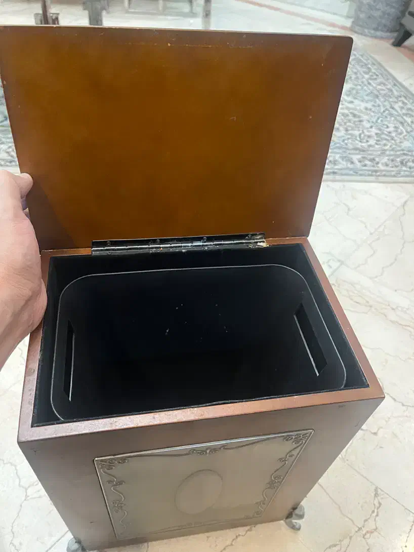 ست چوبی- نقره ای شمعدان- سطل- جای دستمال   انتیک|ظروف سرو و پذیرایی|تهران, گیشا|دیوار