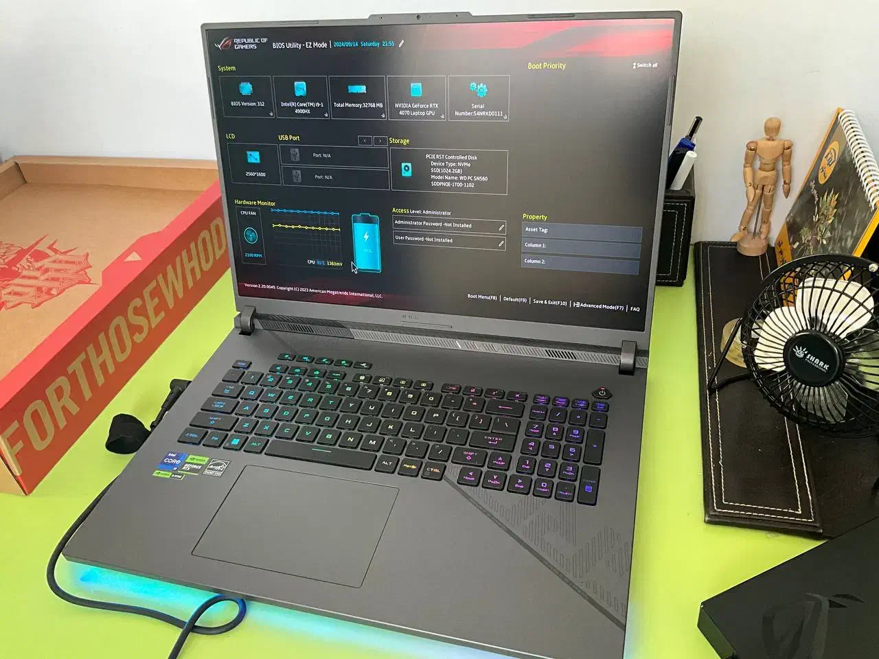 لپتاپ ایسوس راگ ( Asus ROG G814 jir )|رایانه همراه|اردبیل, |دیوار