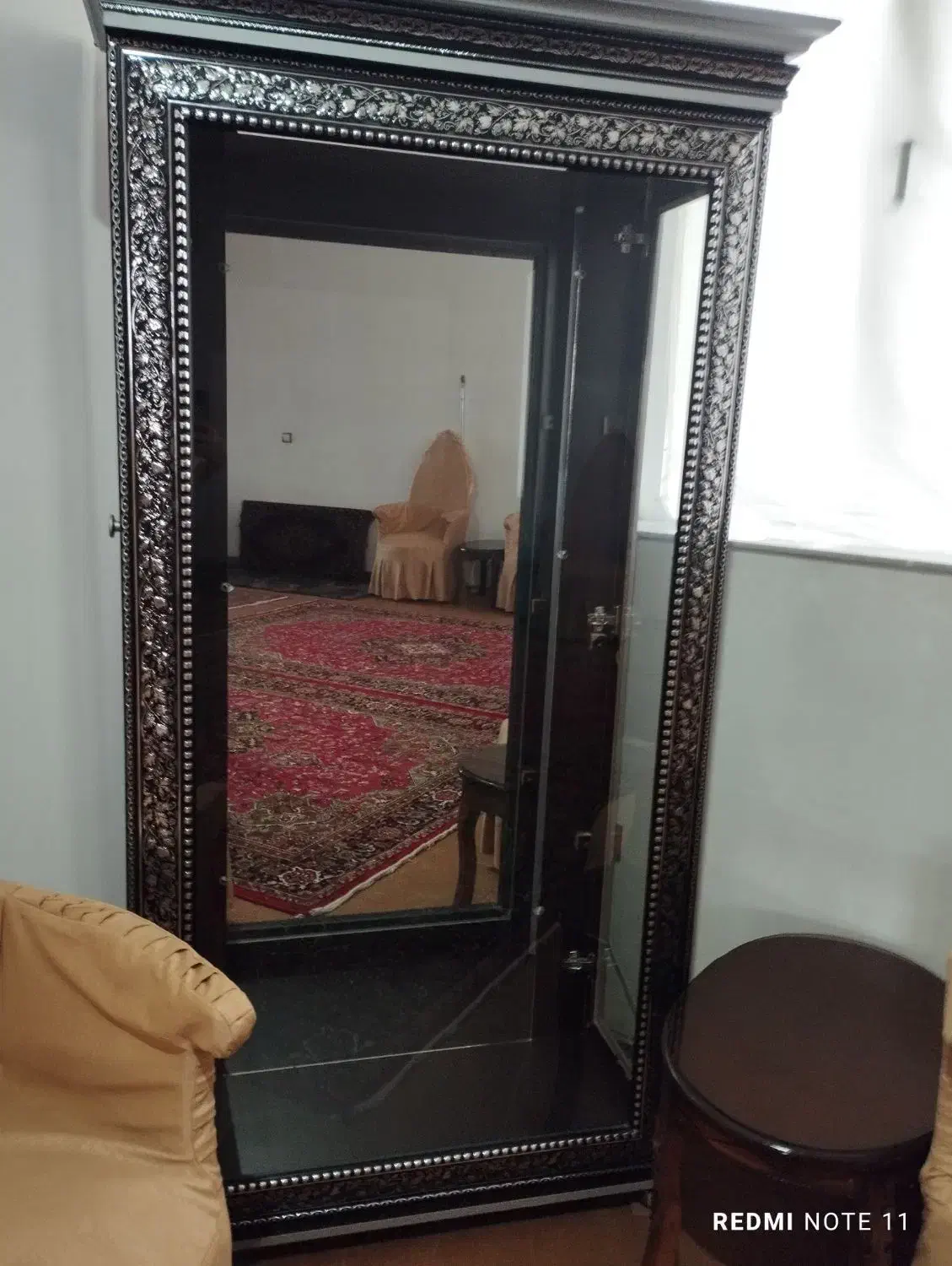 بوفه چوبی ،میز شیشه ای تلویزیون ، تابلو فرش|بوفه، ویترین، کنسول|خوی, |دیوار