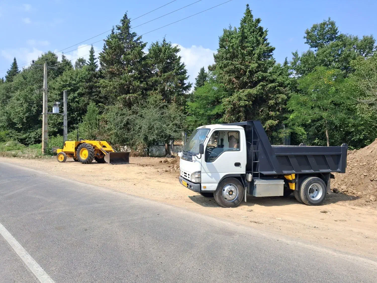 خاک کود ماسه کامیونت مینی لودر|خدمات حمل و نقل|رویان, |دیوار