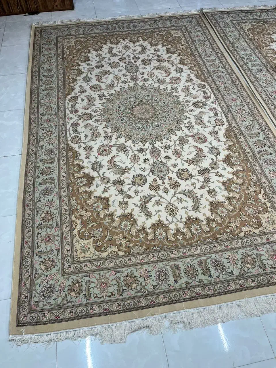 دو در سه دستباف کرک چله و گل ابریشم کاشان|فرش|تهران, اباذر|دیوار