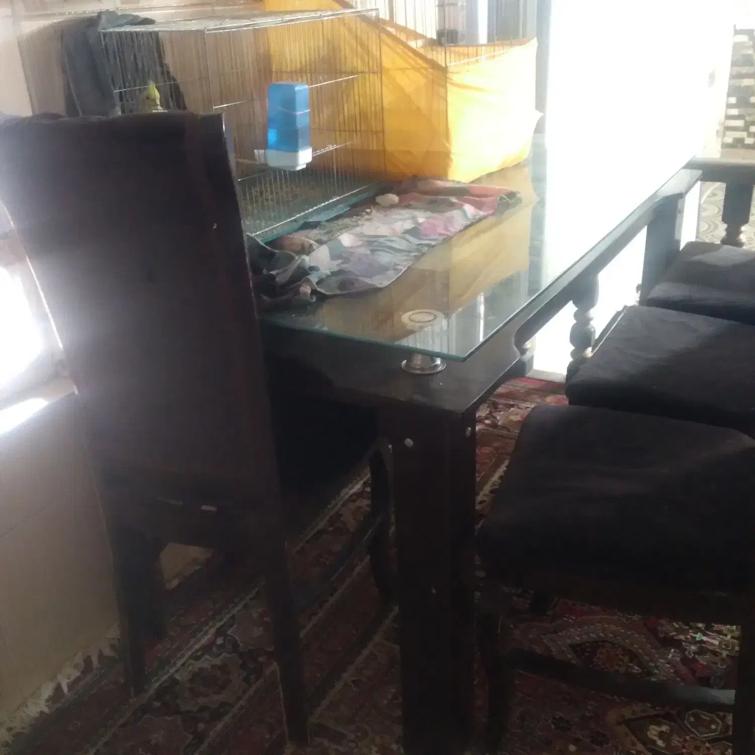 میز نهار خوری چهار نفره|میز و صندلی غذاخوری|نورآباد, |دیوار