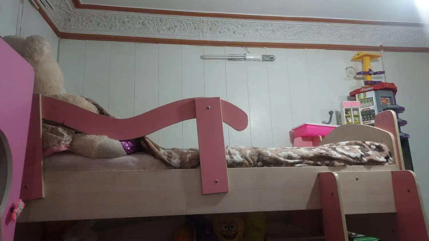 تخت دوطبقه و کمد ام دی اف|تخت و سرویس خواب|قم, قم نو|دیوار